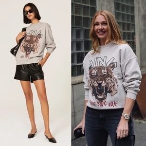 Anine Bing Tiger Sweatshirt Size Small